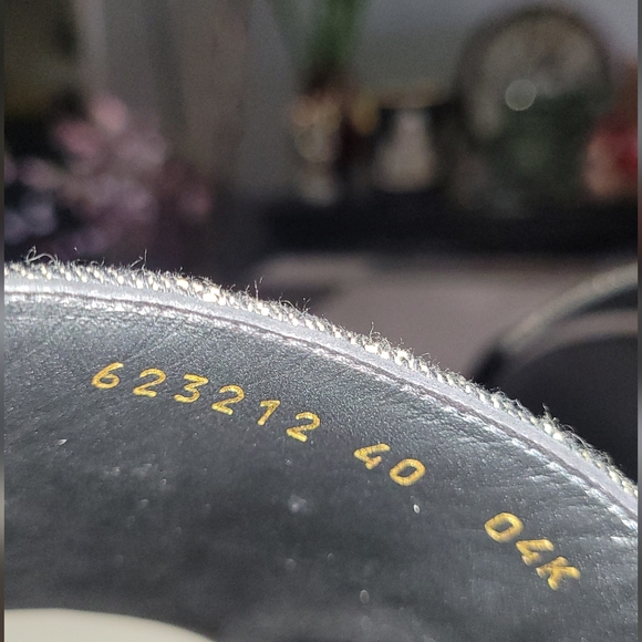 GUCCI Angelina Platform SandalBlack Jacquard Denim Like New! - Picture 9 of 9